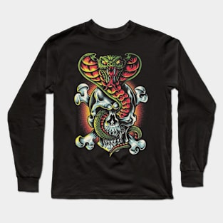 SKULL AND SNAKE Long Sleeve T-Shirt